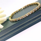 Yellow Gold Finish Round Cut 2 tiny Created Diamond Tennis Bracelet