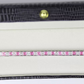 WHITE GOLD FINISH Pink Tourmaline Princess Cut Alternating CD Bracelet