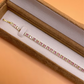 Yellow gold finish pink tourmaline round cut 2 tiny created diamond bracelet