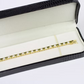 YELLOW GOLD FINISH Green Peridot Round Cut Alternating Created Diamond Bracelet