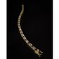 Yellow gold finish created diamond purple amethyst round cut bracelet Gift Idea